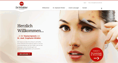 Desktop Screenshot of hautaerztin-dr-winkler.de
